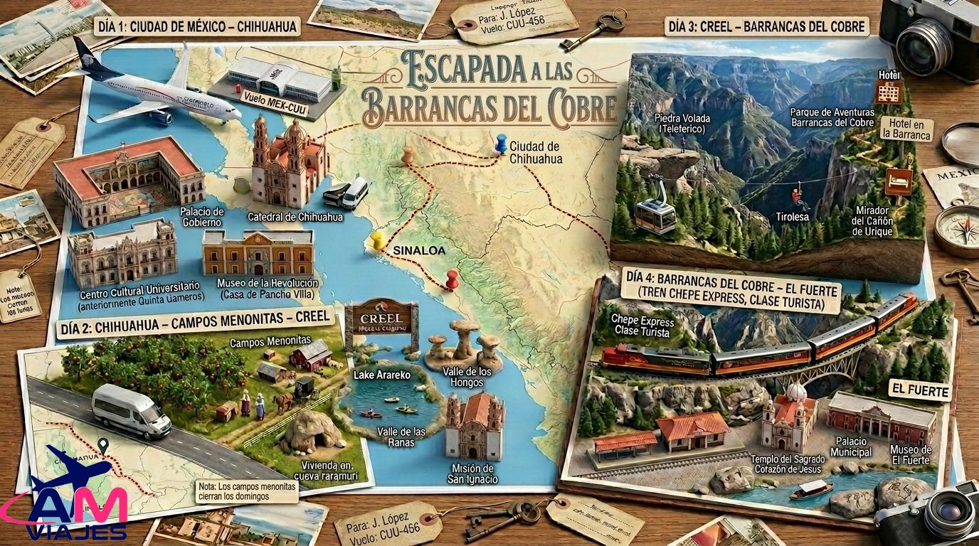 Escápate a Barrancas del Cobre